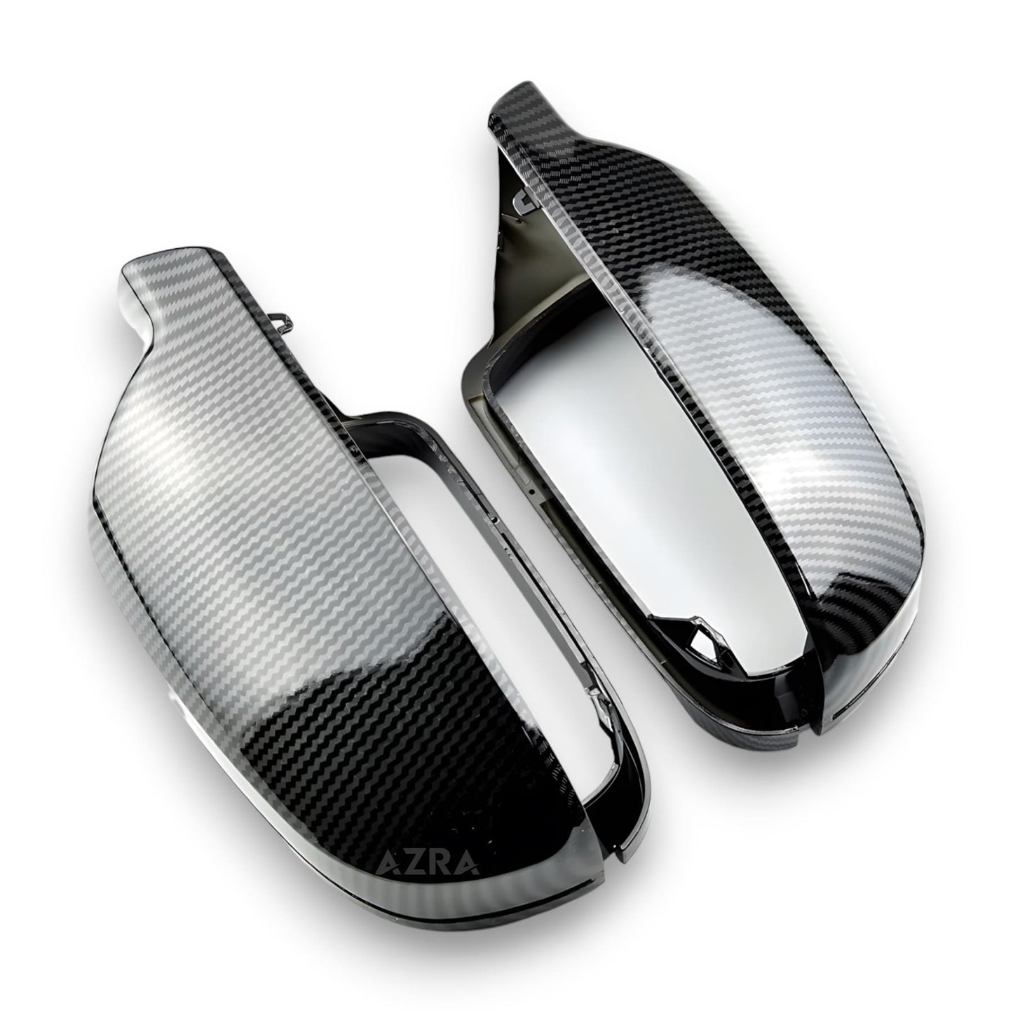 AZRA Audi A4/S4/A5/S5/A6/S6/A8/S8/Q3/SQ3 | B8 / B8.5 | Gloss Black / Carbon Print Mirror Caps