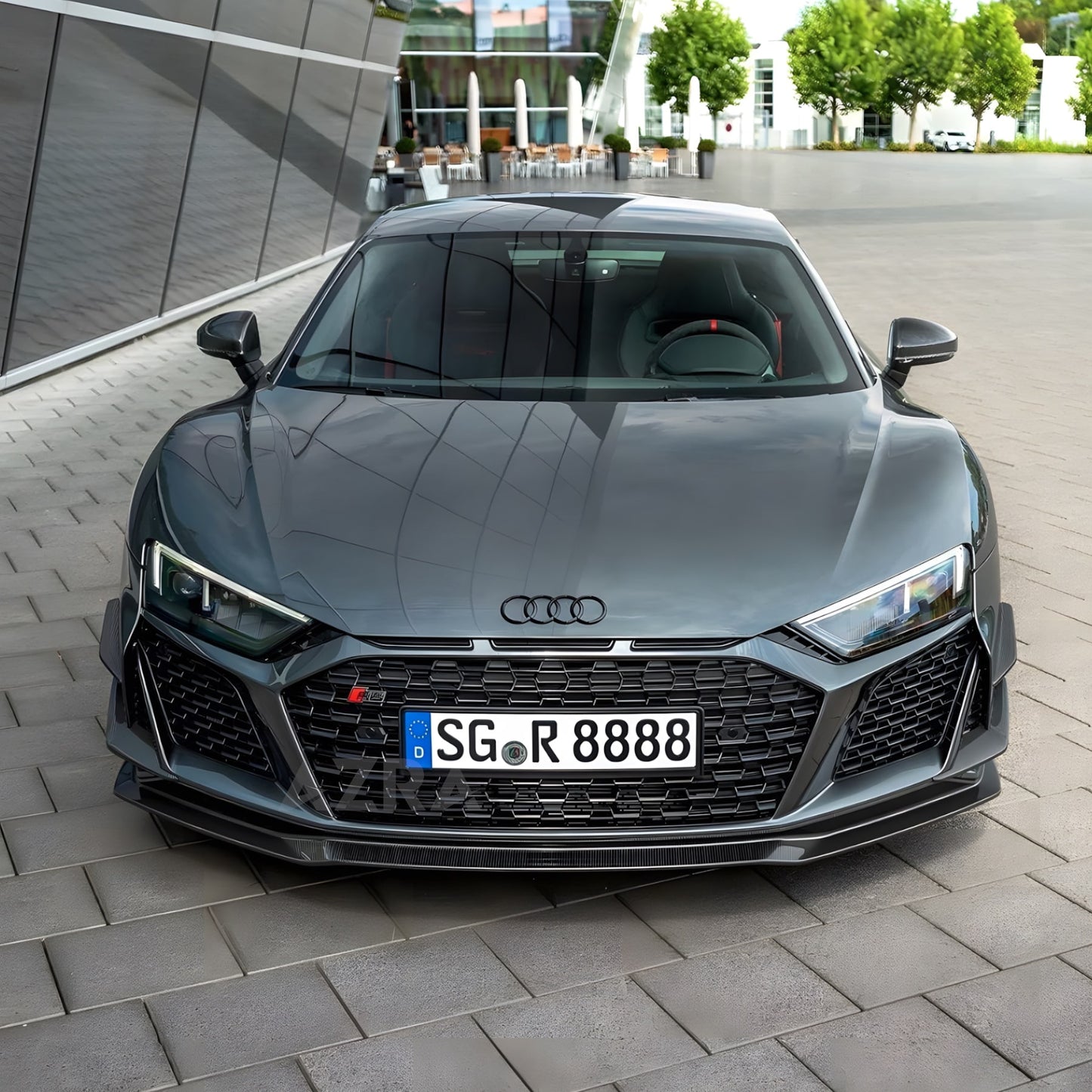 AZRA Audi R8 | 4S | Carbon Fiber V1 Front Bumper Canards | 2019 - 2024