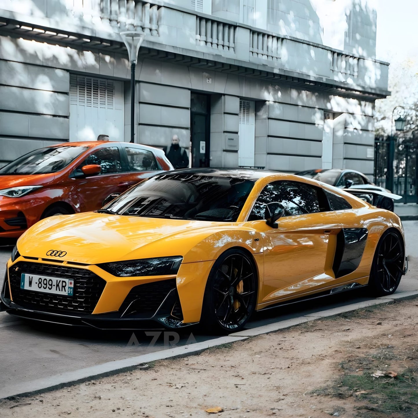 AZRA Audi R8 | 4S | Carbon Fiber V2 Aggressive Front Lip | 2019 - 2024