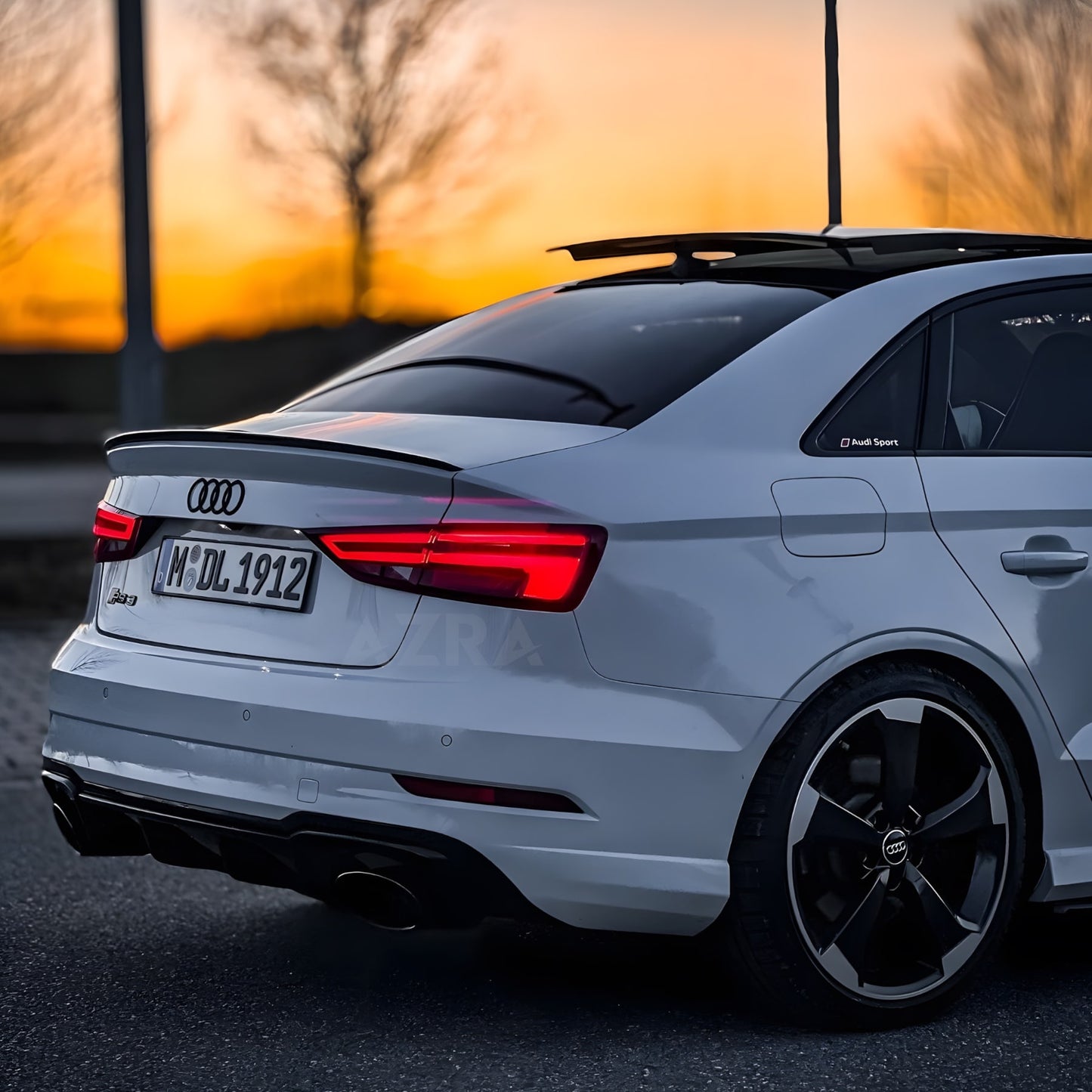 AZRA Audi A3 / S3 / RS3 Sedan | 8V / 8V.5 | Carbon Fiber 'OEM' Rear Spoiler Lip | 2013 - 2020