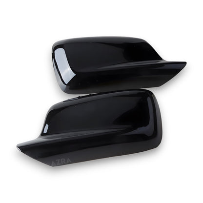 AZRA BMW 3 / 7 Series | E46/E65/E66/E67 | Gloss Black / Carbon Print Mirror Caps | 1999 - 2008